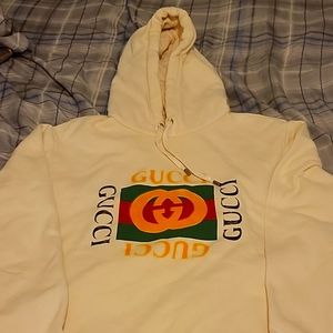 Classic cream gucci hoodie